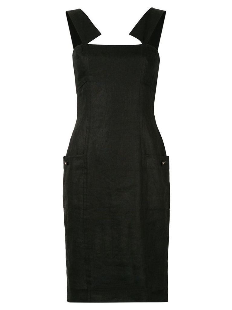 Chanel Pre-Owned dungaree dress - Black