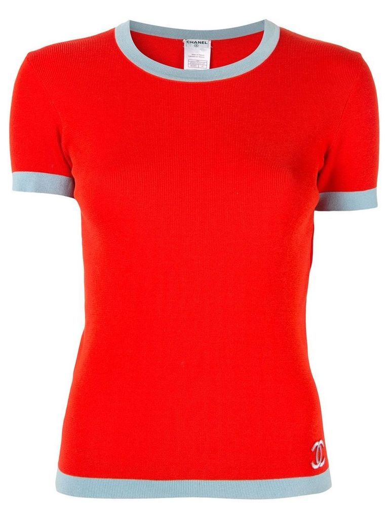 Chanel Pre-Owned CC Short Sleeve Tops - Red