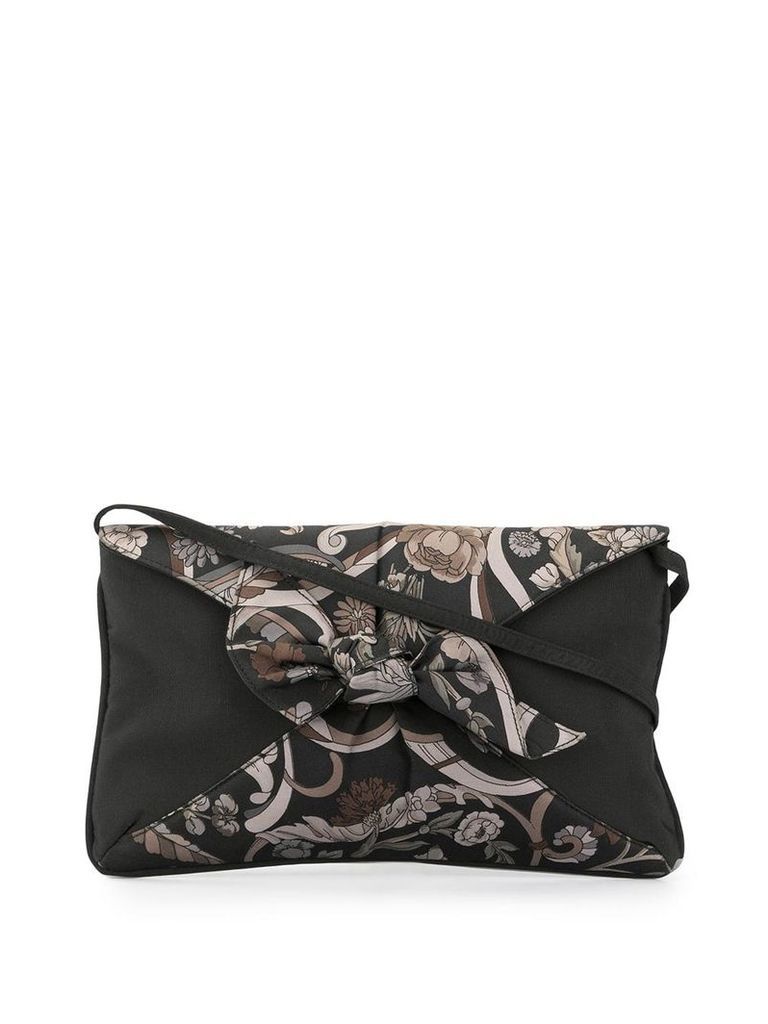 Gucci Pre-Owned floral print nylon clutch - Brown