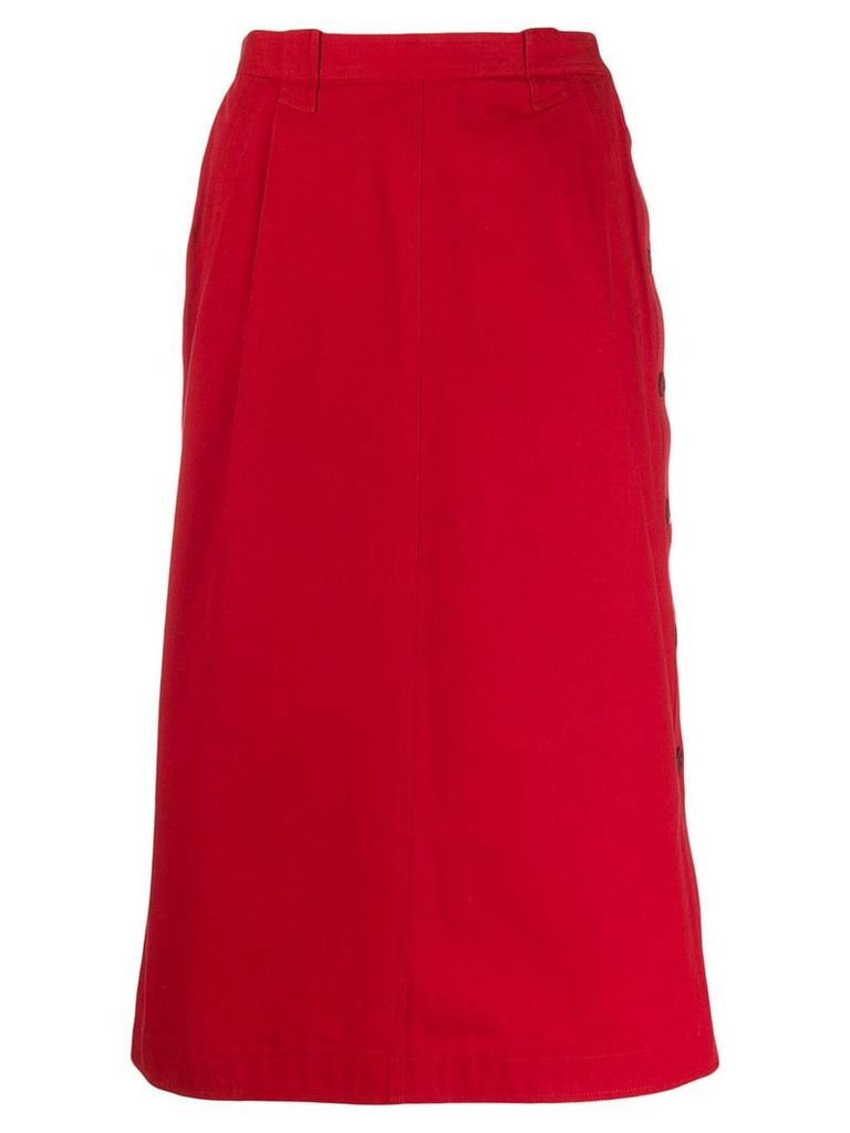 Gucci Pre-Owned 1980's high waisted skirt - Red