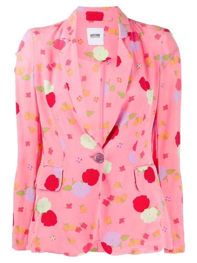 Moschino Pre-Owned 2000 floral print jacket - PINK