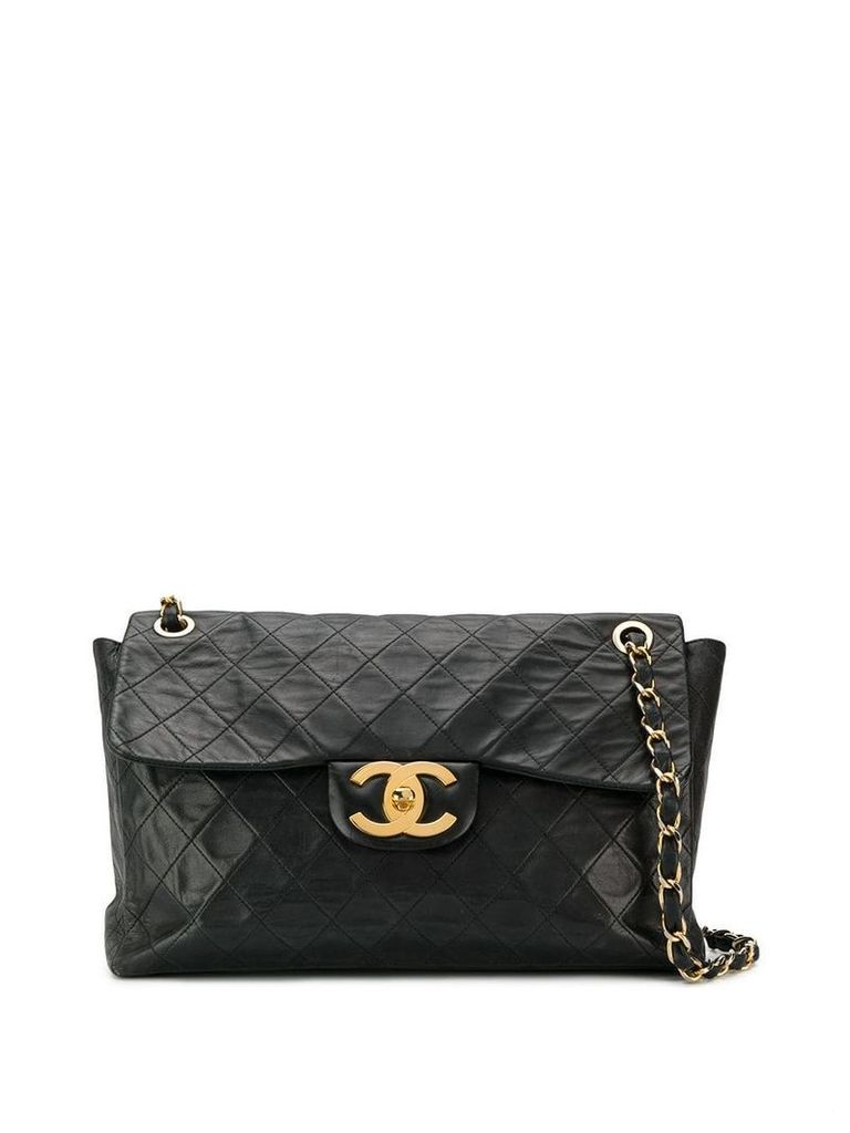 Chanel Pre-Owned 1990s 2.55 CC quilted chain shoulder bag - Black