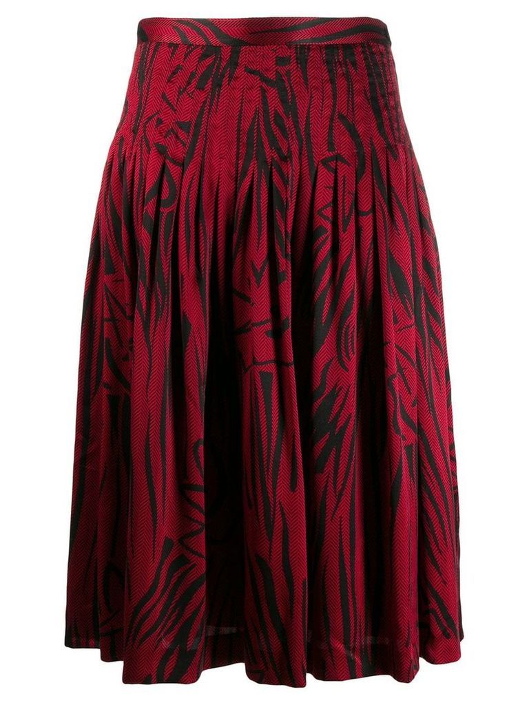 Valentino Pre-Owned 1980's patterned skirt - Red