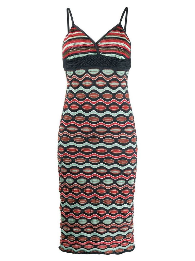 Missoni Pre-Owned 2000 zigzag patterned dress - Blue