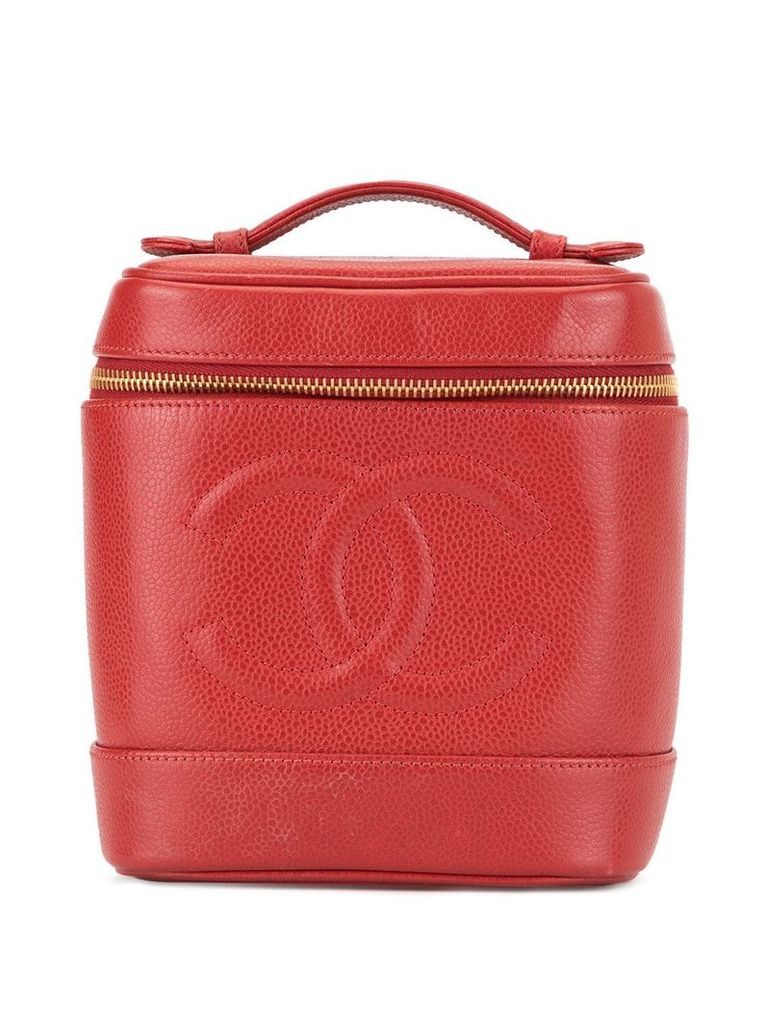 Chanel Pre-Owned CC stitch vanity bag - Red