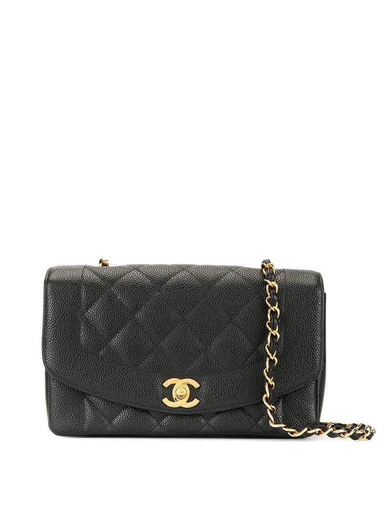 Chanel Pre-Owned Diana shoulder bag - Black