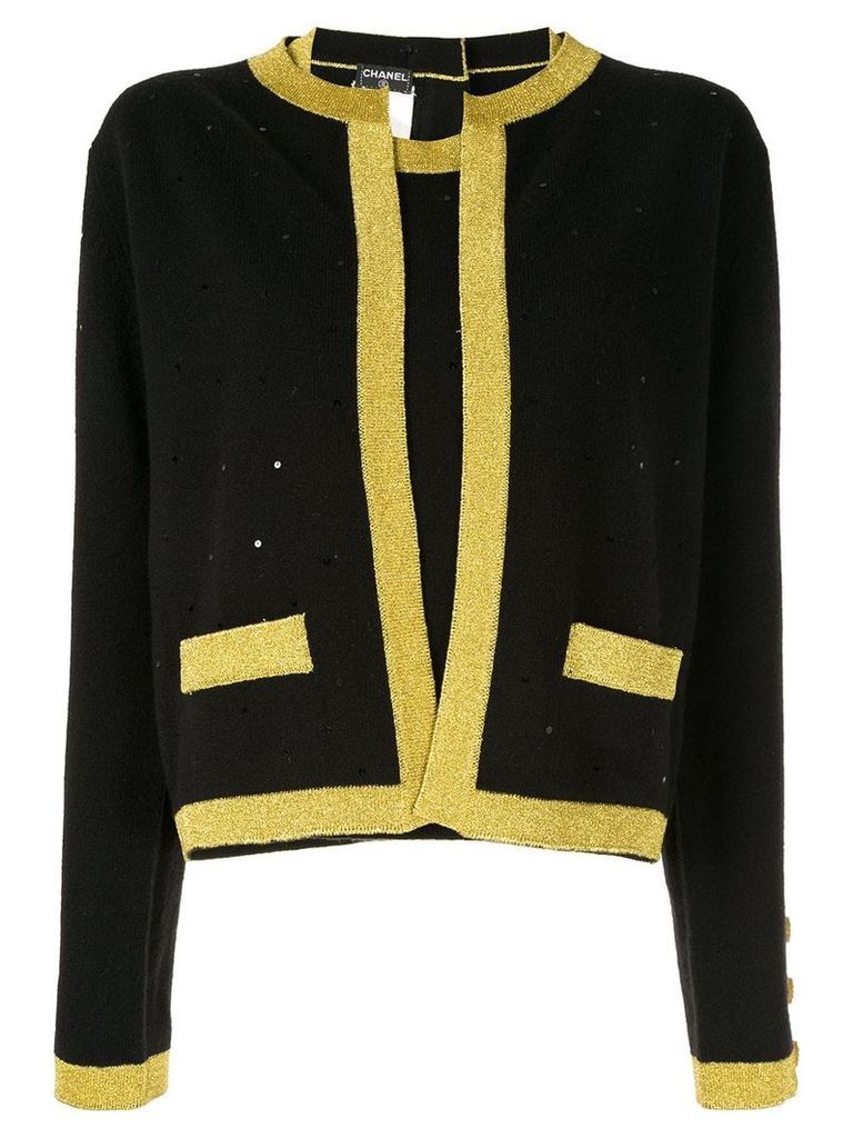 Chanel Pre-Owned CHANEL CC Ensemble Cardigan Tops - Black