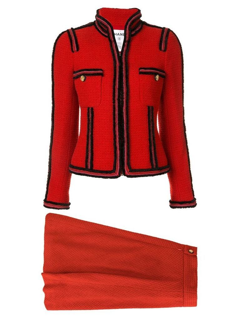 Chanel Pre-Owned two-piece skirt suit - Red