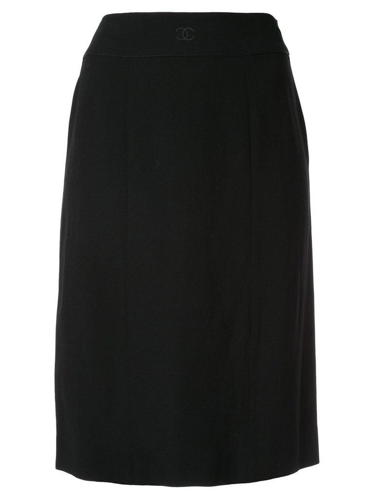 Chanel Pre-Owned knee-length pencil skirt - Black