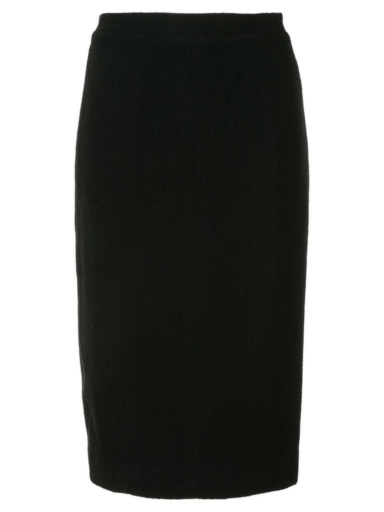 Chanel Pre-Owned midi pencil skirt - Black