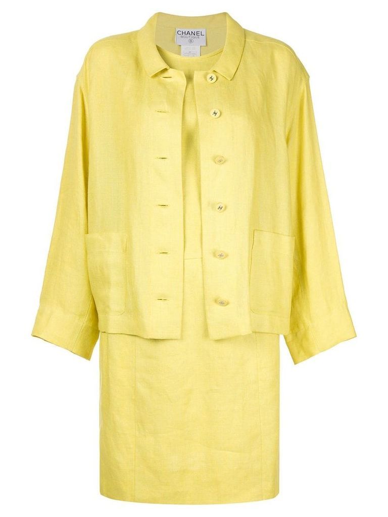 Chanel Pre-Owned two-piece dress suit - Yellow
