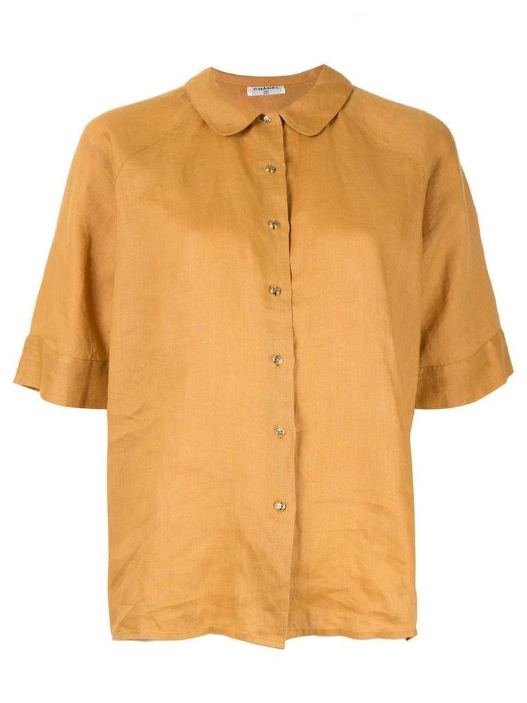 Chanel Pre-Owned Peter Pan collar shirt - Yellow