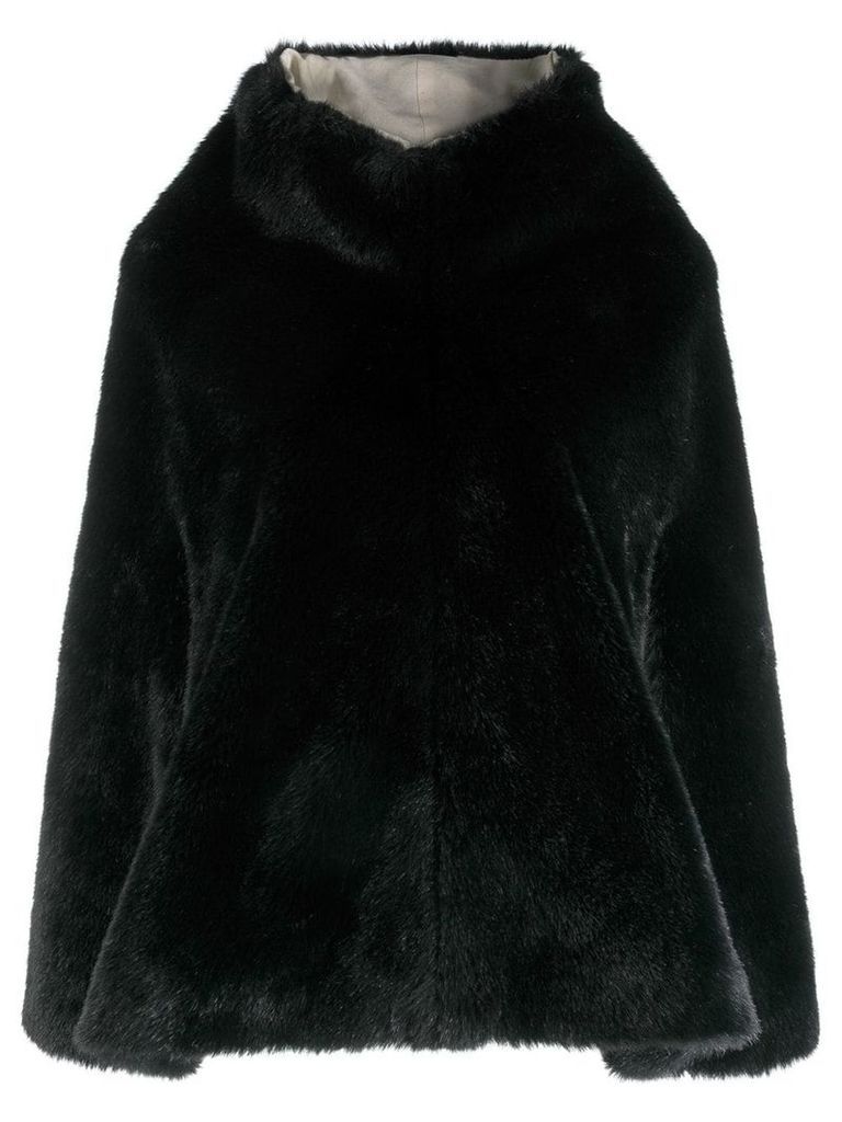 Junya Watanabe Comme des Garçons Pre-Owned faux-fur overhead cape -