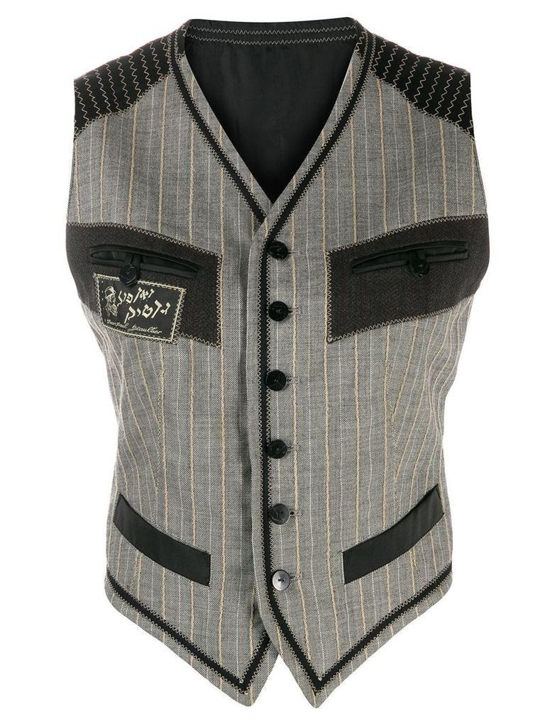 Jean Paul Gaultier Pre-Owned 1990's Les Rabbins Chic vest - Grey