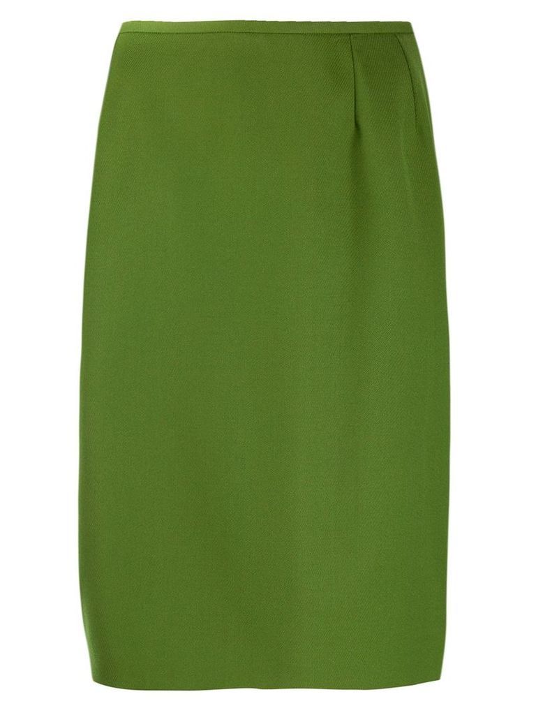 Yves Saint Laurent Pre-Owned 1980's straight fit skirt - Green