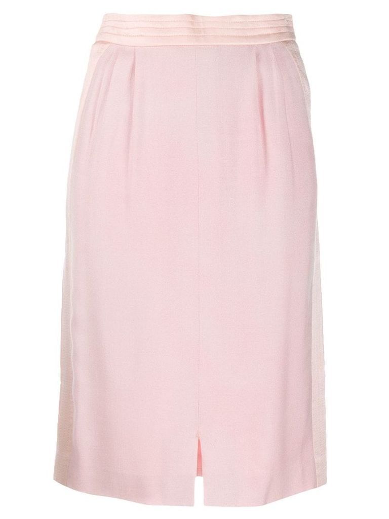 Louis Feraud Pre-Owned 1980's knee-length straight skirt - PINK