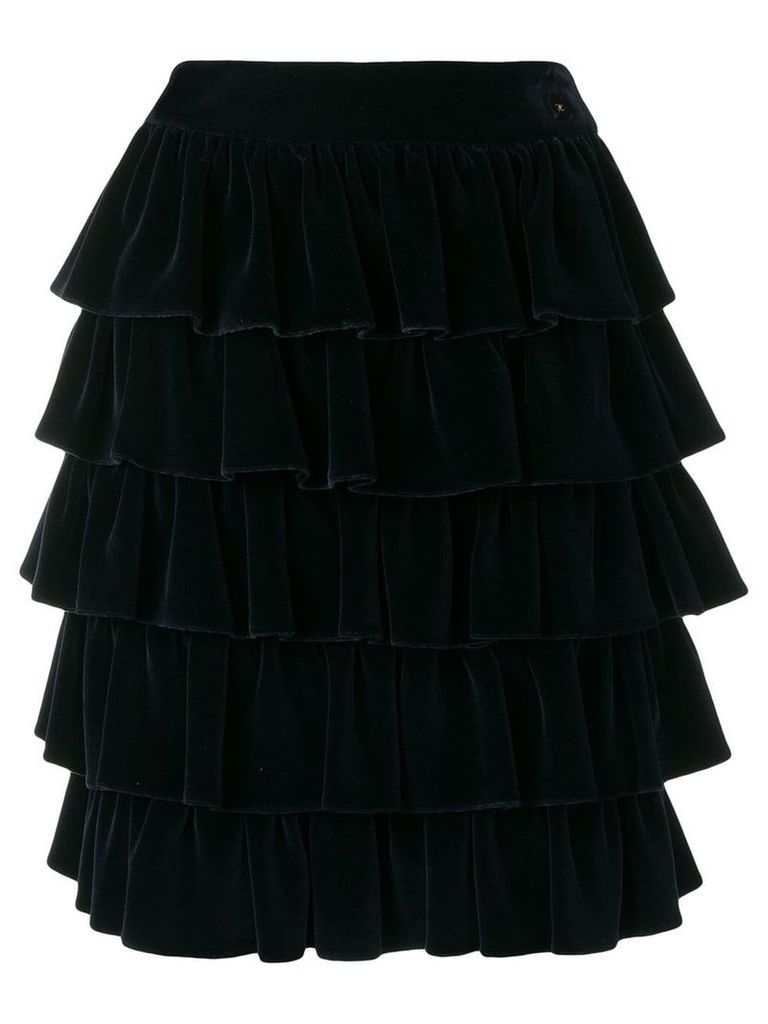 Chanel Pre-Owned 2001's ruffled skirt - Blue