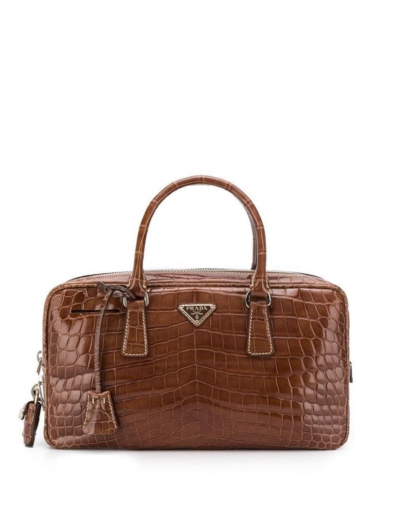 Prada Pre-Owned 2000's crocodile leather handbag - Brown