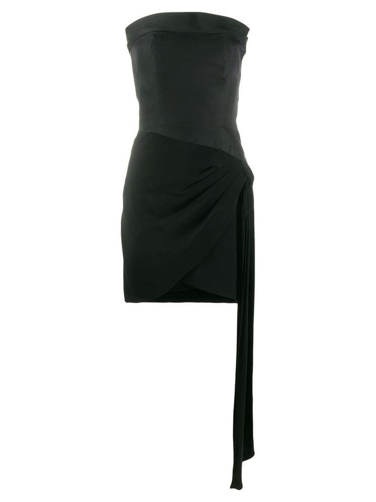 Yves Saint Laurent Pre-Owned strapless mini dress - Black