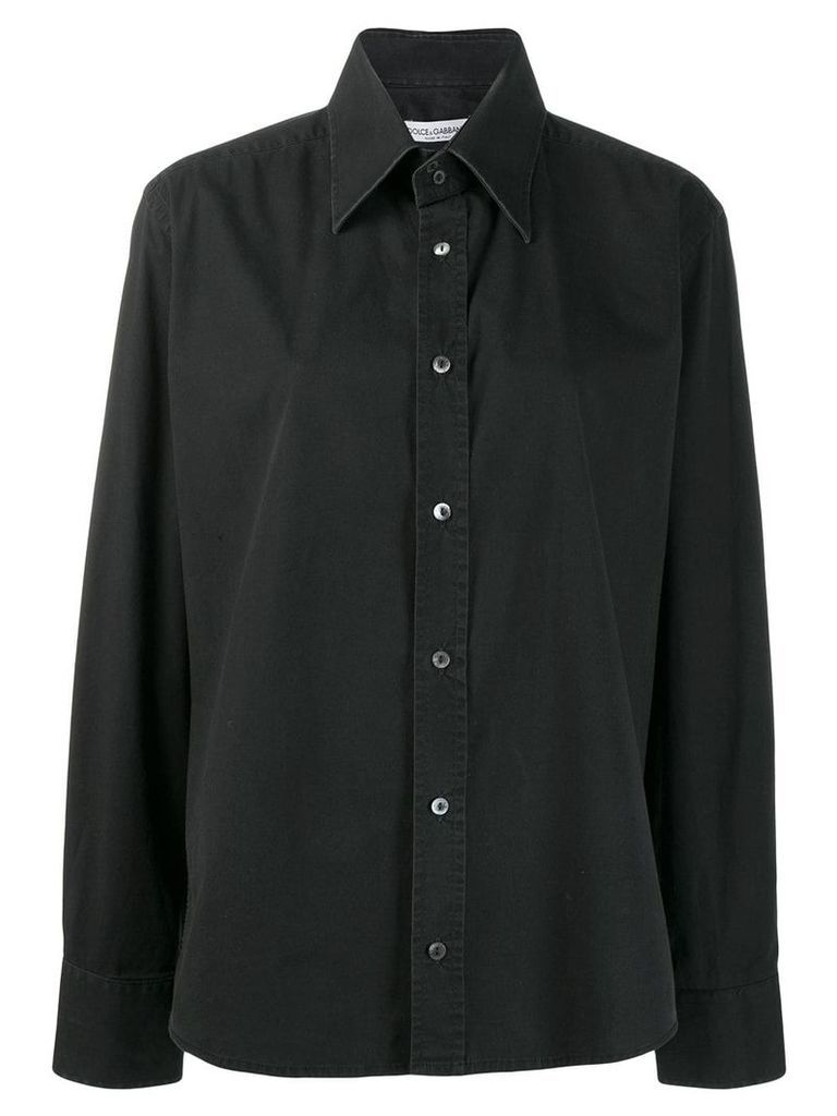 Dolce & Gabbana Pre-Owned 1990's placket detail shirt - Black