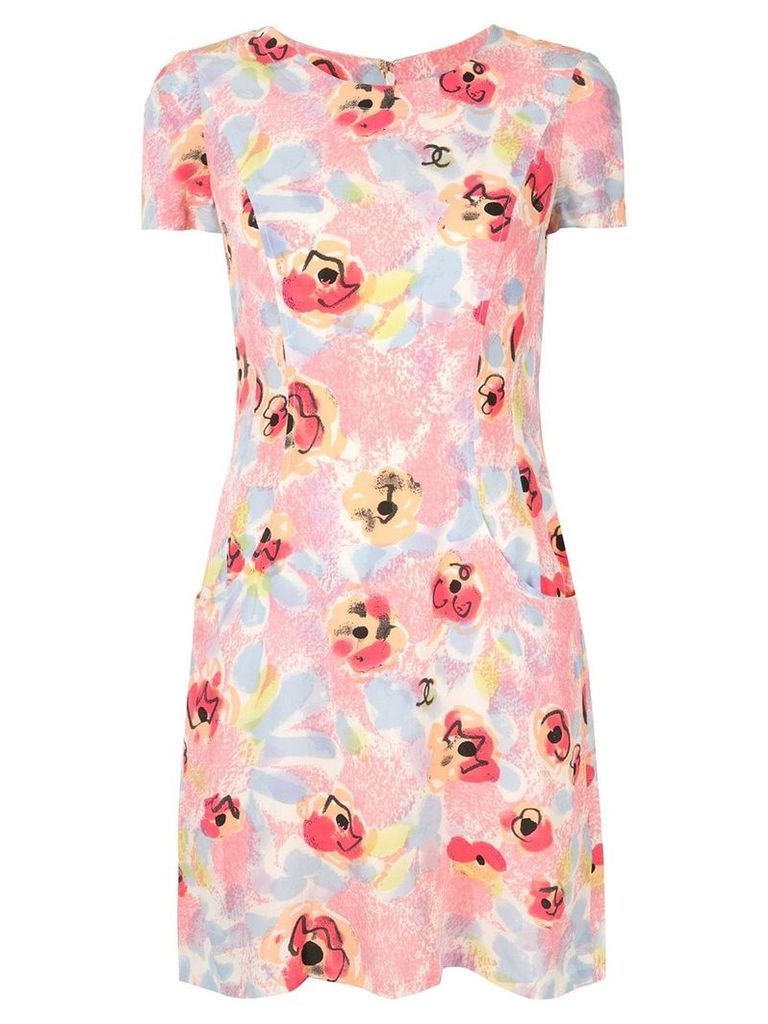 Chanel Pre-Owned short sleeve one piece dress - Pink