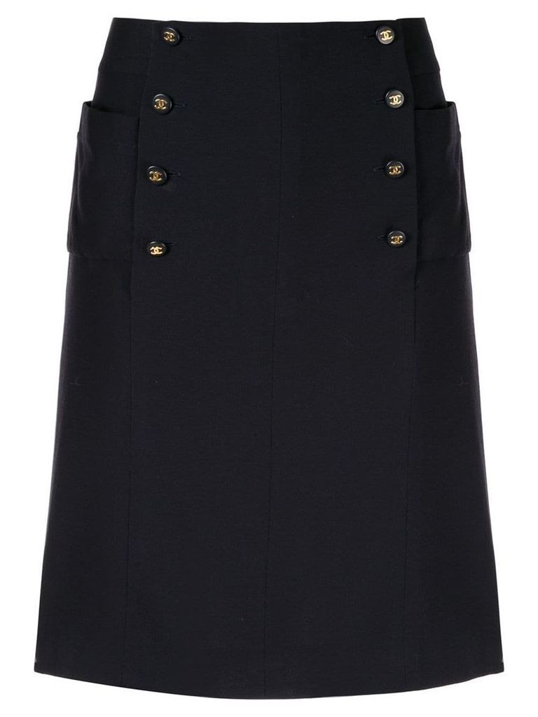 Chanel Pre-Owned CC skirt - Black