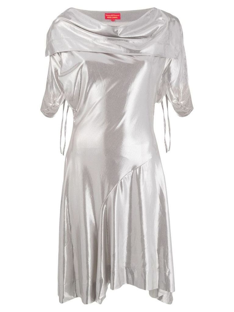 Vivienne Westwood Pre-Owned draped collar dress - SILVER