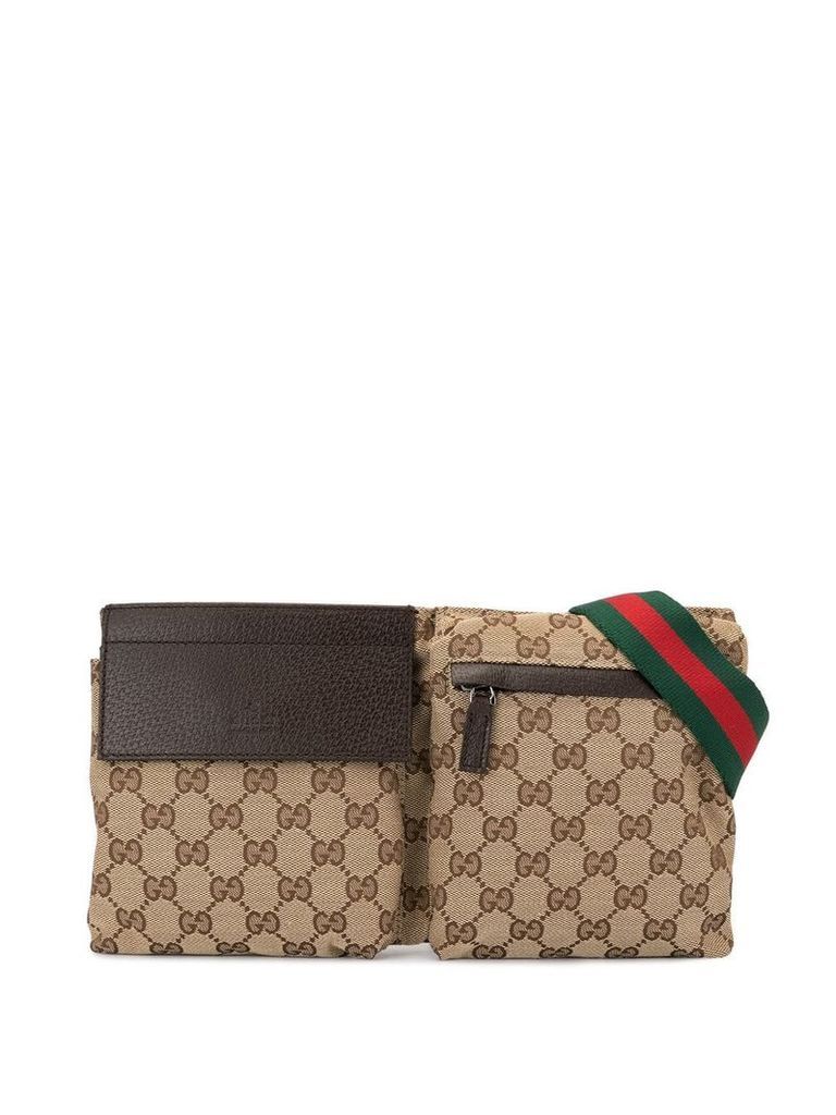 Gucci Pre-Owned Shelly Line GG Pattern belt bag - Brown