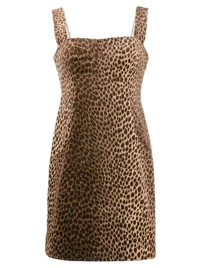 Dolce & Gabbana Pre-Owned '1990s leopard print dress - NEUTRALS