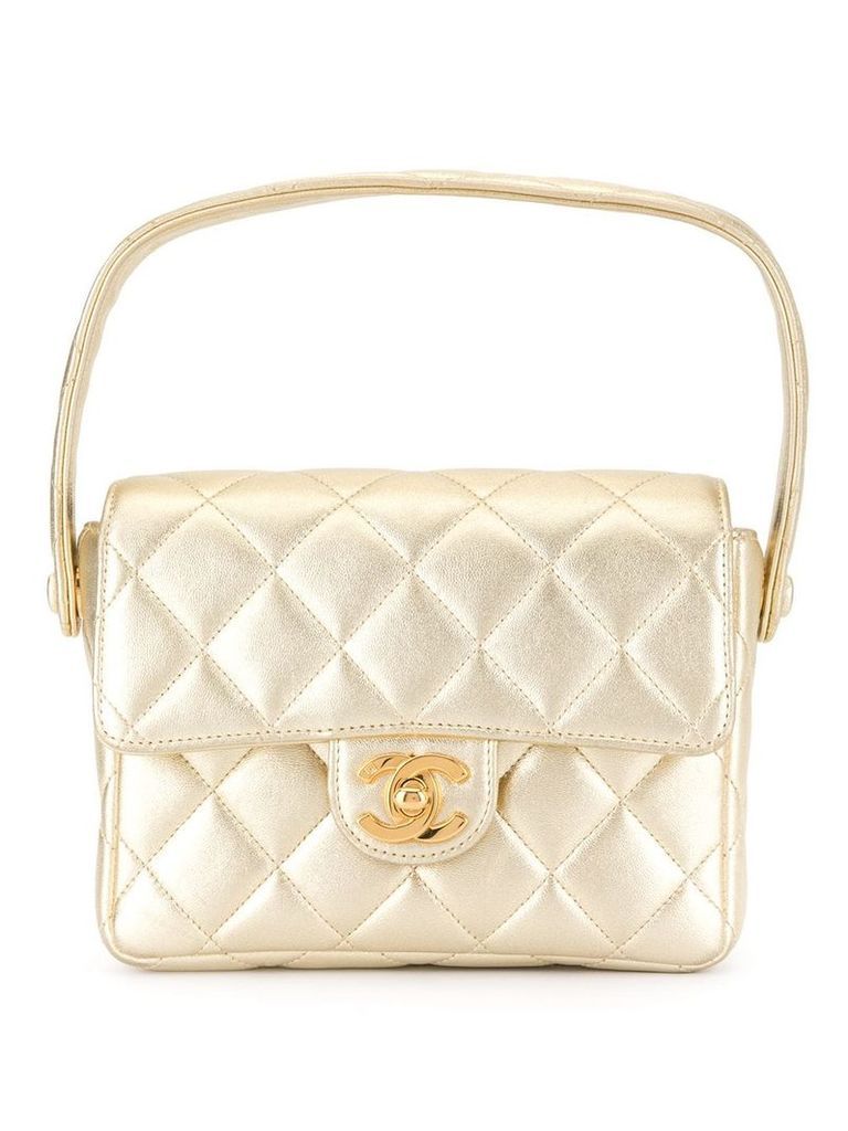 Chanel Pre-Owned Quilted Mini Hand Bag - GOLD