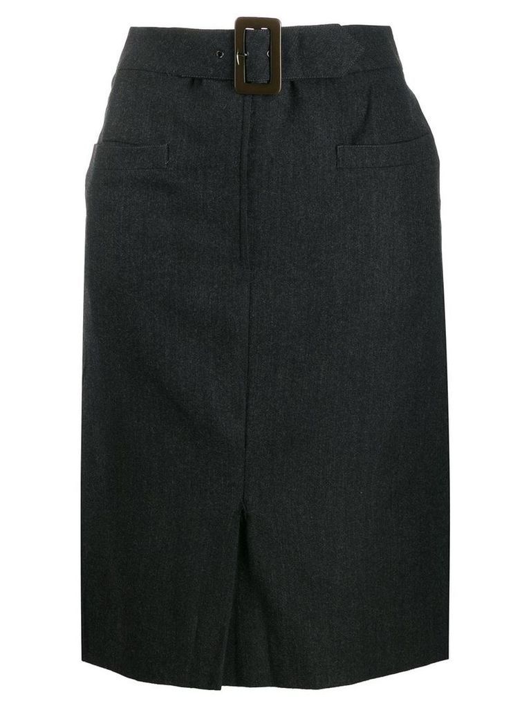 Salvatore Ferragamo Pre-Owned '1990s pencil skirt - Grey