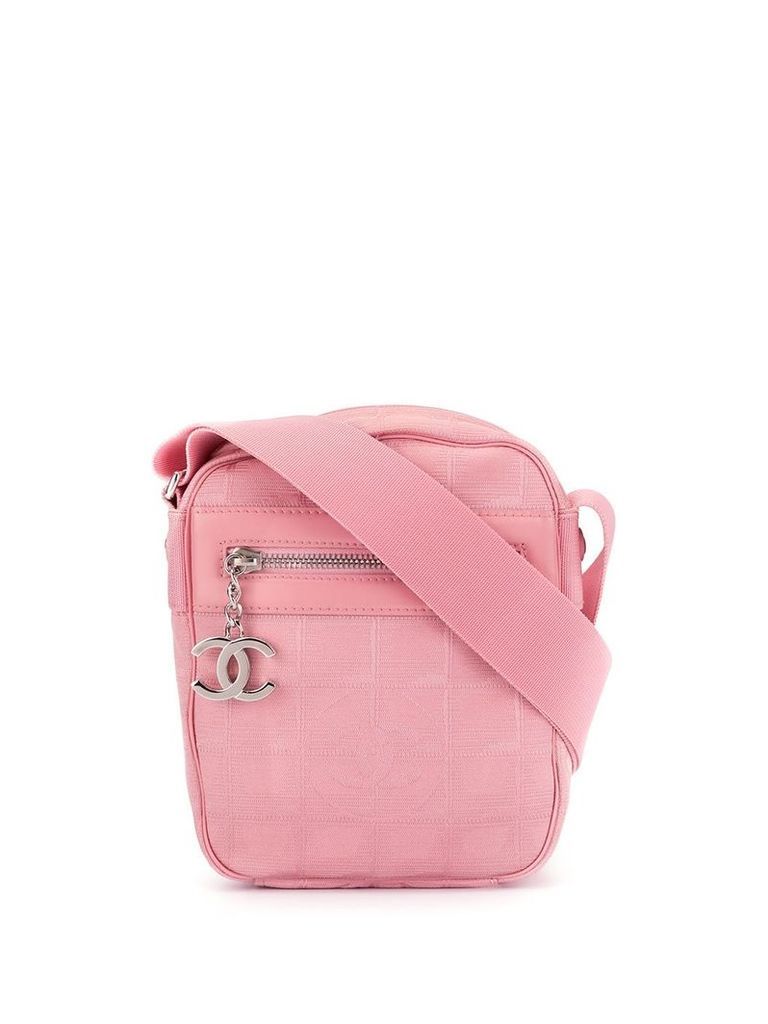 Chanel Pre-Owned Travel Line CC Logos Shoulder Bag - PINK