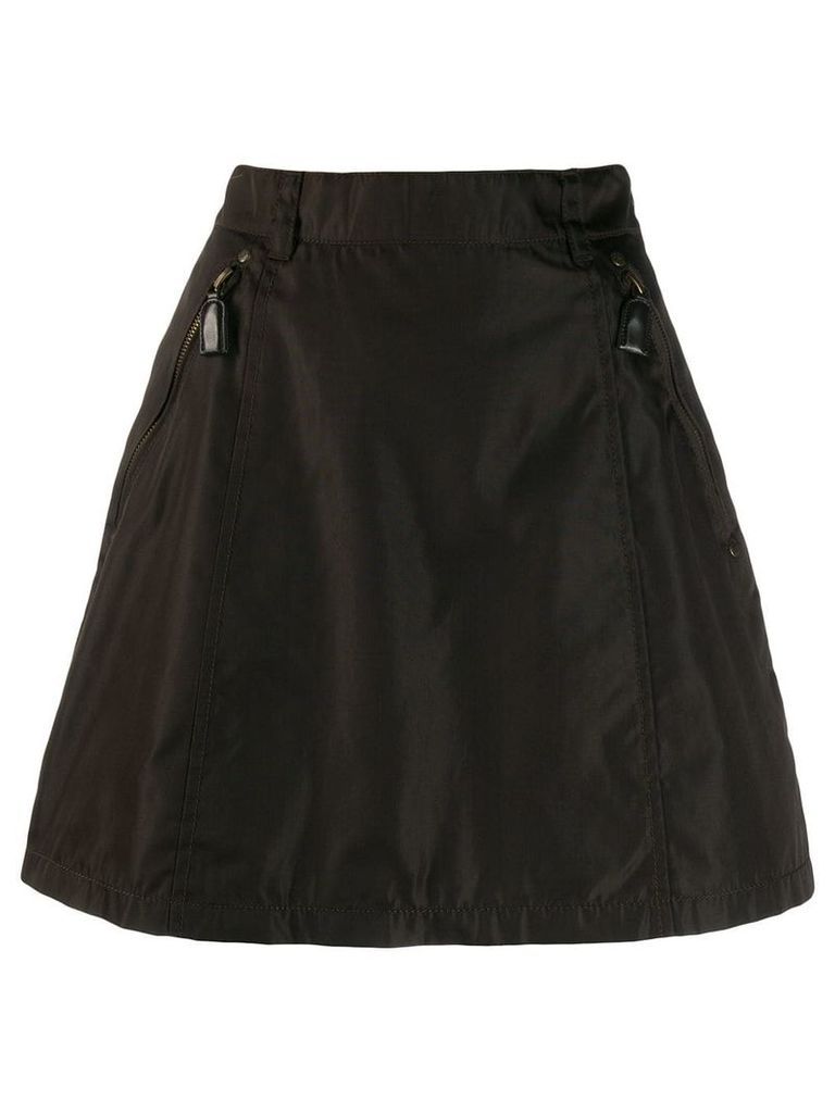 Prada Pre-Owned A-line mini skirt - Brown