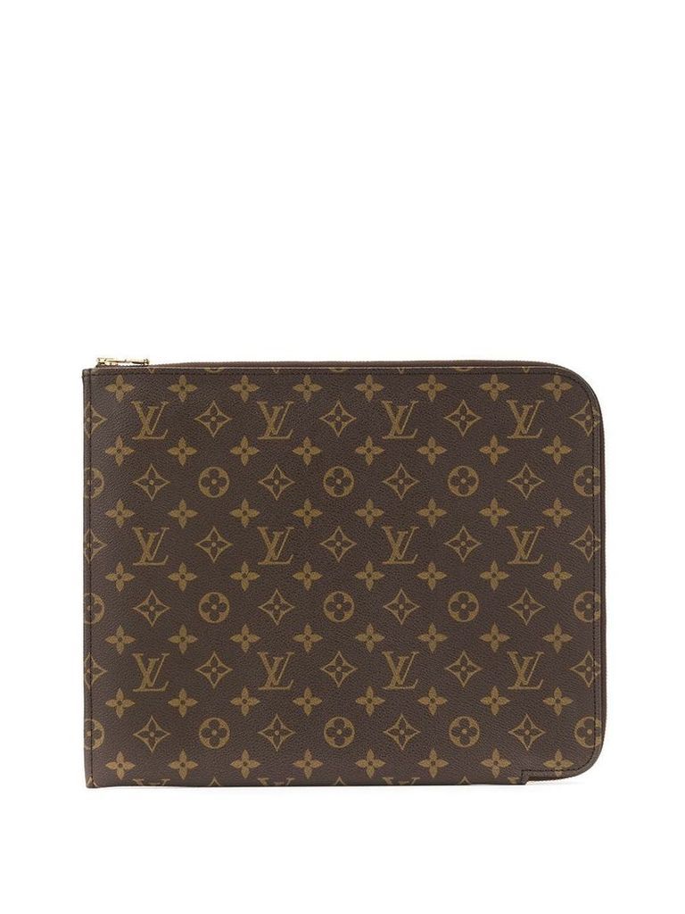 Louis Vuitton pre-owned Poche Documents 33 clutch - Brown