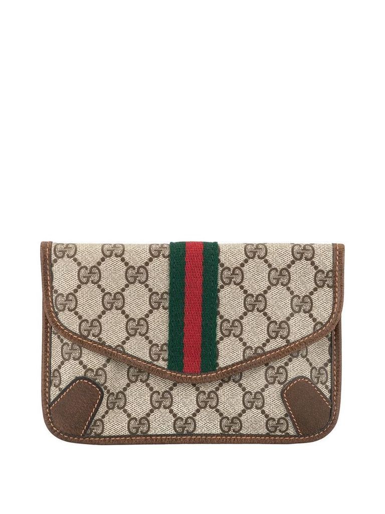 Gucci Pre-Owned Shelly Line pouch - Brown