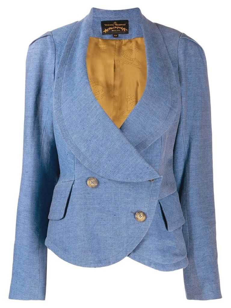 Vivienne Westwood Pre-Owned double-breasted peplum jacket - Blue
