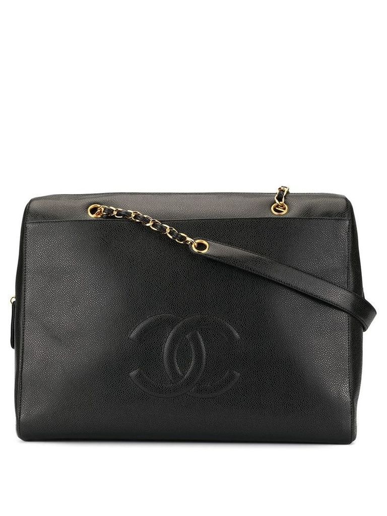 Chanel Pre-Owned CC logos chain shoulder bag - Black