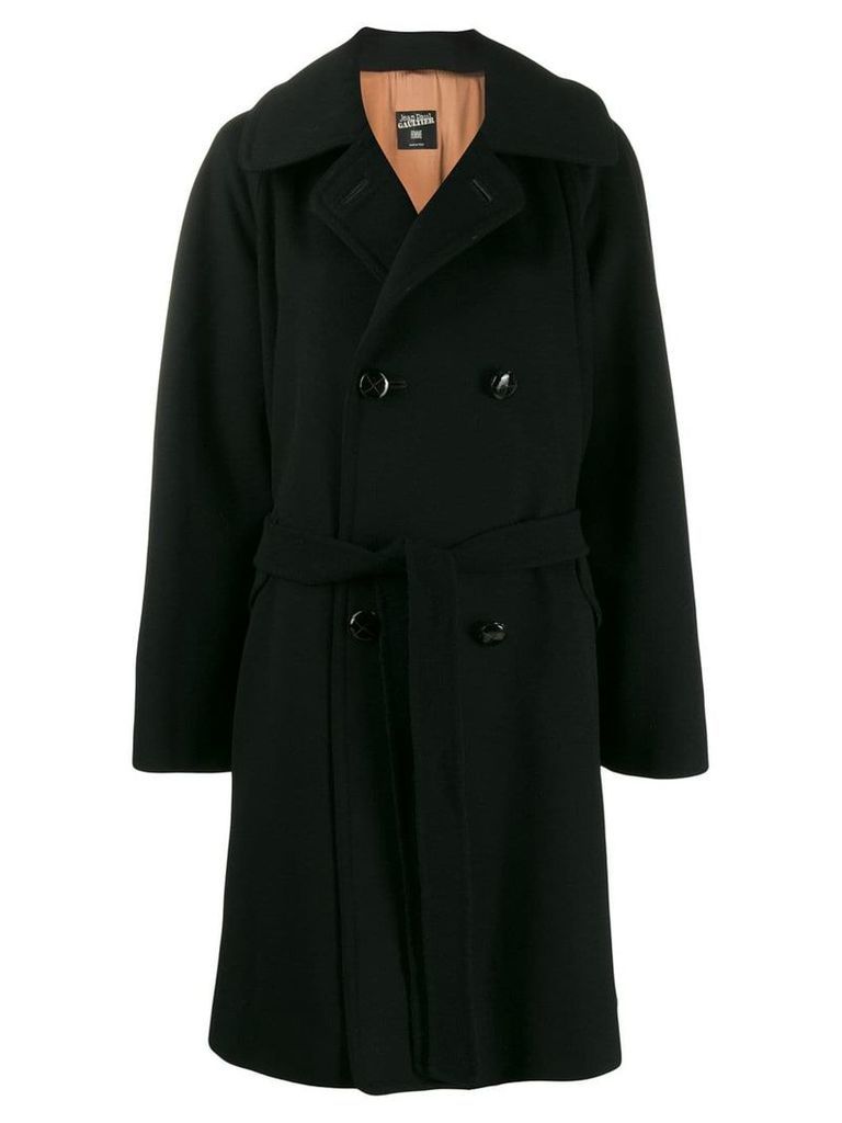 Jean Paul Gaultier Pre-Owned 1990's wide-sleeve coat - Black