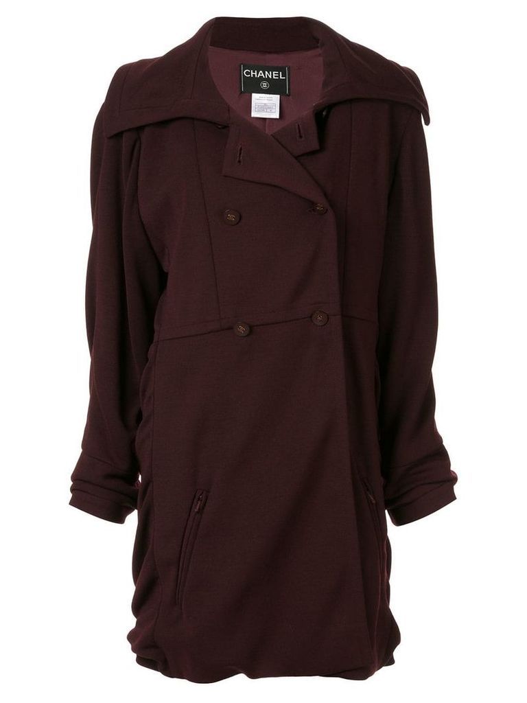 Chanel Pre-Owned long sleeve coat - Brown