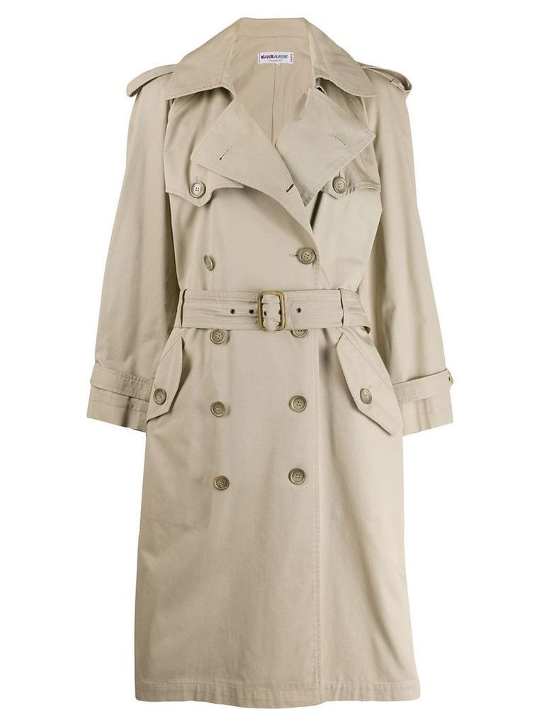 Yves Saint Laurent Pre-Owned '1990s trench coat - Neutrals