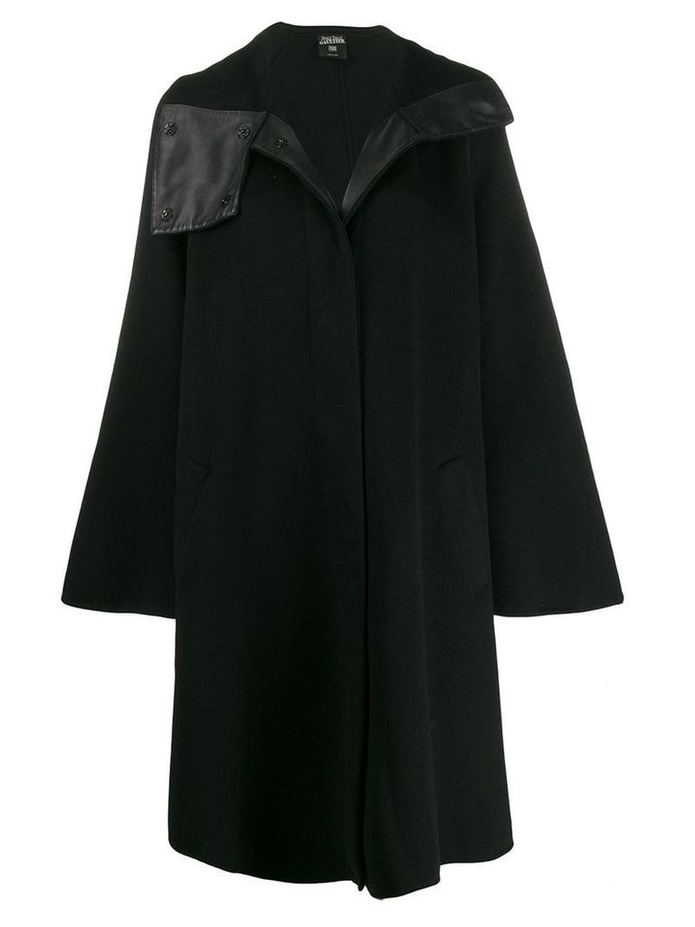Jean Paul Gaultier Pre-Owned 1990's asymmetric collar A-line coat -