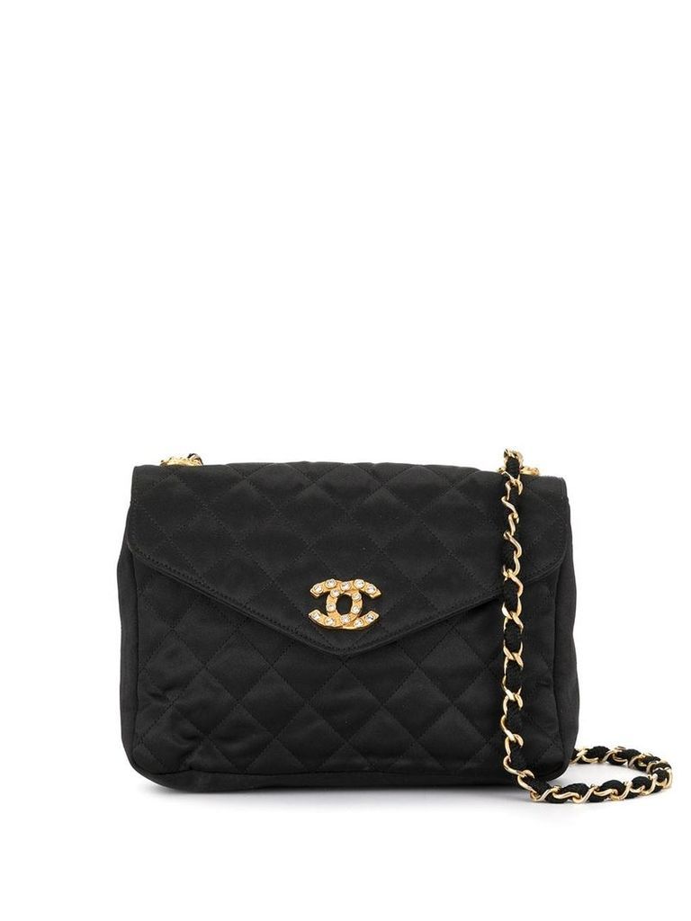 Chanel Pre-Owned '85-93s quilted chain shoulder bag - Black