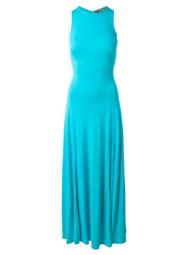 Versace Pre-Owned sleeveless maxi dress - Blue
