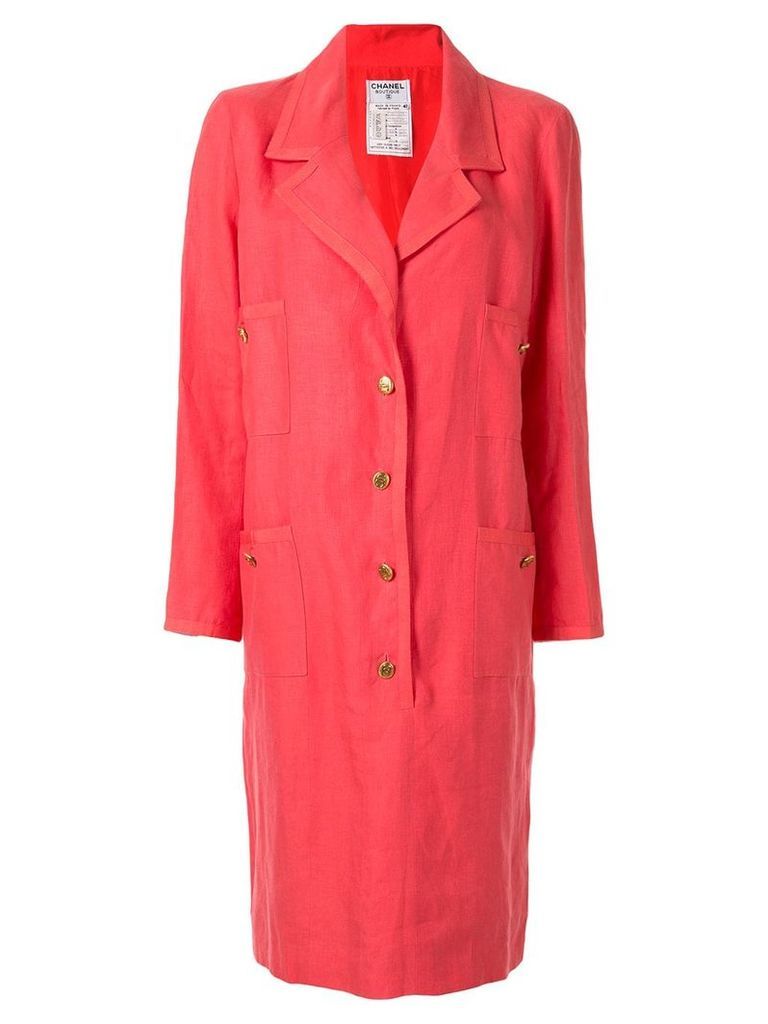 Chanel Pre-Owned single-breasted blazer dress - PINK