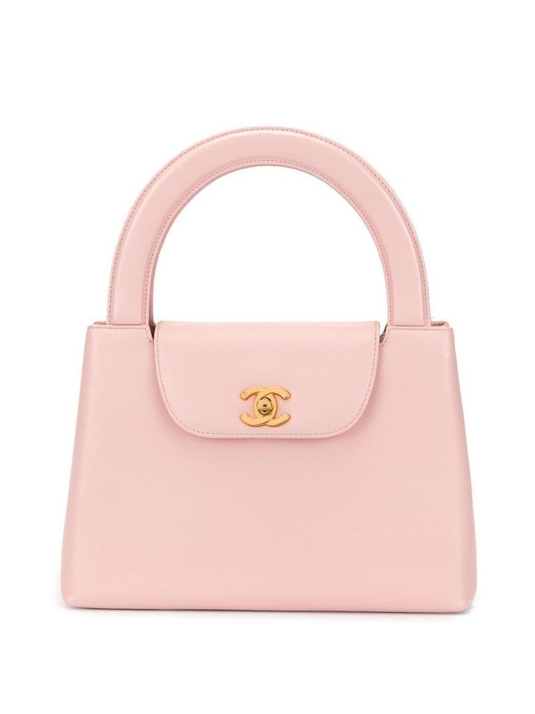 Chanel Pre-Owned CC turnlock structured tote - Pink