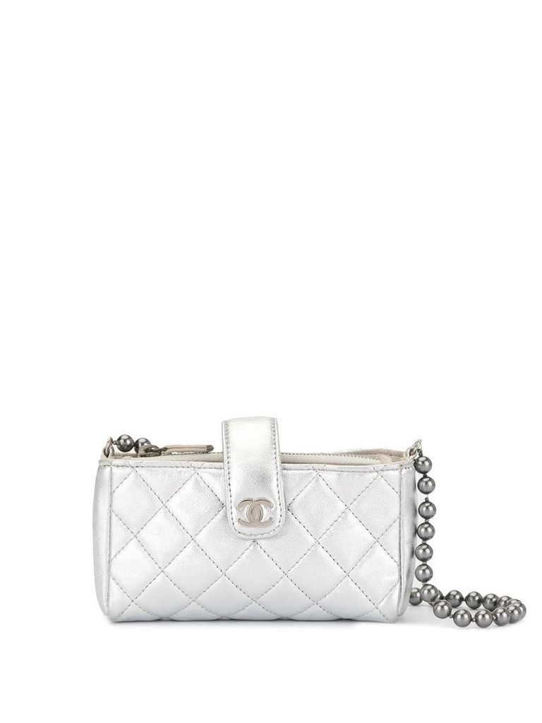 Chanel Pre-Owned Ball Chain mini shoulder bag - SILVER