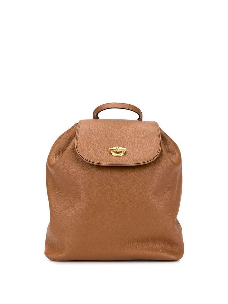 Céline Pre-Owned ring motif backpack - Brown