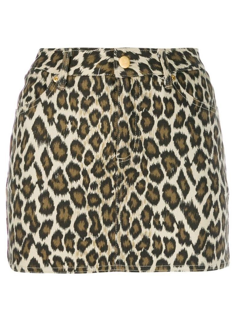 Jean Paul Gaultier Pre-Owned 1989 Cheetah Skirt - NEUTRALS