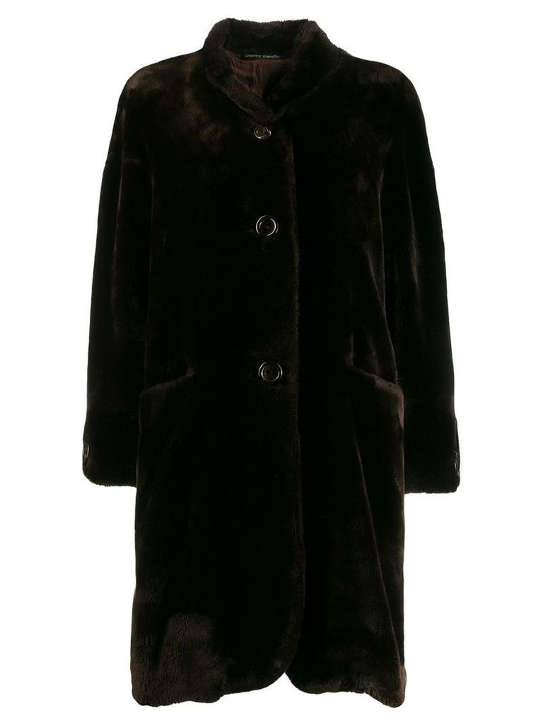 Pierre Cardin Pre-Owned 1980's loose teddy bear coat - Brown