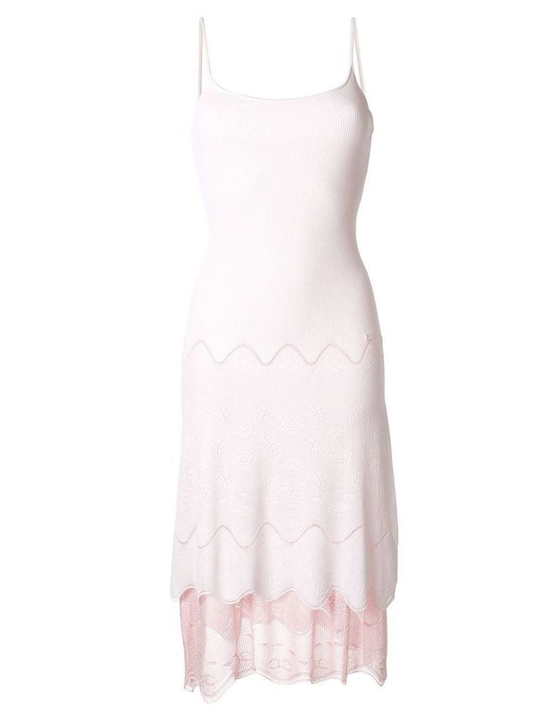 Chanel Pre-Owned Lace Sleeveless One piece Dresses - White